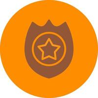 Police Badge Creative Icon Design vector