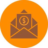 Line bronw Glpyh Design vector
