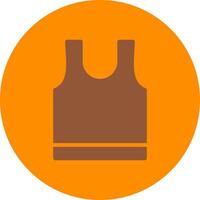 Tank Top Creative Icon Design vector