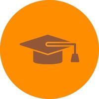 Graduation Cap Creative Icon Design vector