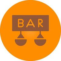 Bar Creative Icon Design vector