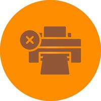 Printer Error Creative Icon Design vector