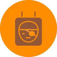 Line bronw Glpyh Design vector