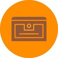 Line bronw Glpyh Design vector