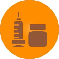 Vaccine Creative Icon Design vector