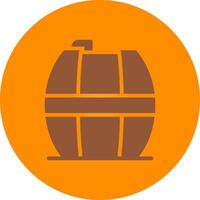 Line bronw Glpyh Design vector