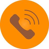 Phone Call Creative Icon Design vector