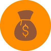 Money Bag Creative Icon Design vector