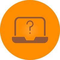 Question Mark Creative Icon Design vector