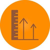 Height Creative Icon Design vector