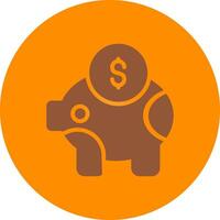 Piggy Bank Creative Icon Design vector