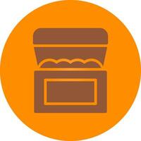 Line bronw Glpyh Design vector