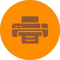 Line bronw Glpyh Design vector
