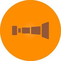 Line bronw Glpyh Design vector