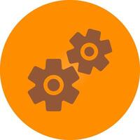 Cogwheels Creative Icon Design vector