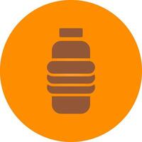 Water Bottle Creative Icon Design vector