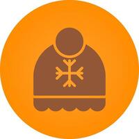 Winter Hat Creative Icon Design vector