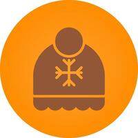 Winter Hat Creative Icon Design vector