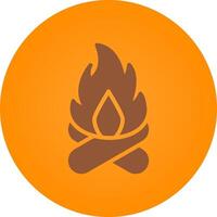 Winter Fire Creative Icon Design vector