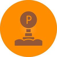 Parking Sign Creative Icon Design vector