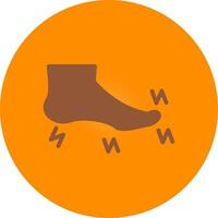 Foot Creative Icon Design vector