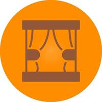 Curtain Creative Icon Design vector