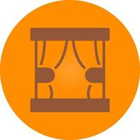 Curtain Creative Icon Design vector