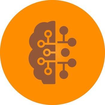 Artificial Intelligence Creative Icon Design vector