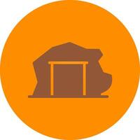 Mining Tunnel Creative Icon Design vector