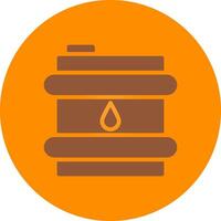 Oil Barrel Creative Icon Design vector