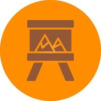 Canvas Creative Icon Design vector