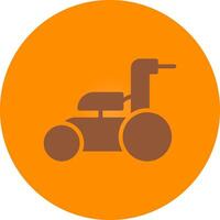 Lawnmower Creative Icon Design vector