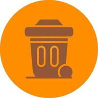 Dustbin Creative Icon Design vector