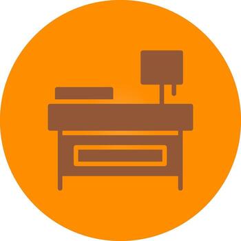 diseño de icono creativo de mesita de noche vector