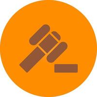 Law Hammer Creative Icon Design vector