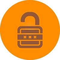 Lock Open Creative Icon Design vector