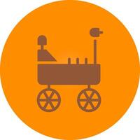 Mars Rover Creative Icon Design vector