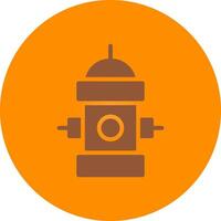 Fire Hydrant Creative Icon Design vector