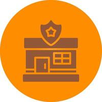 Police Station Creative Icon Design vector