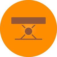 Folding Table Creative Icon Design vector