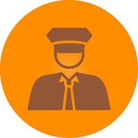 Policeman Creative Icon Design vector