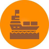 Ship Creative Icon Design vector