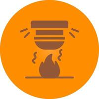 diseño de icono creativo de alarma de incendio vector