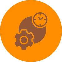 Work Time Creative Icon Design vector