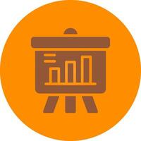 Projector Screen Creative Icon Design vector