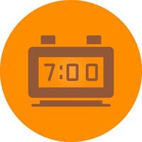 Digital Clock Creative Icon Design vector