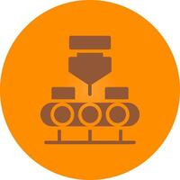 Conveyor Belt Creative Icon Design vector