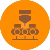 Conveyor Belt Creative Icon Design vector