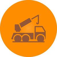 Crane Truck Creative Icon Design vector