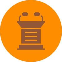 Lectern Creative Icon Design vector